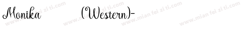 Monika 常规斜体(Western)字体转换